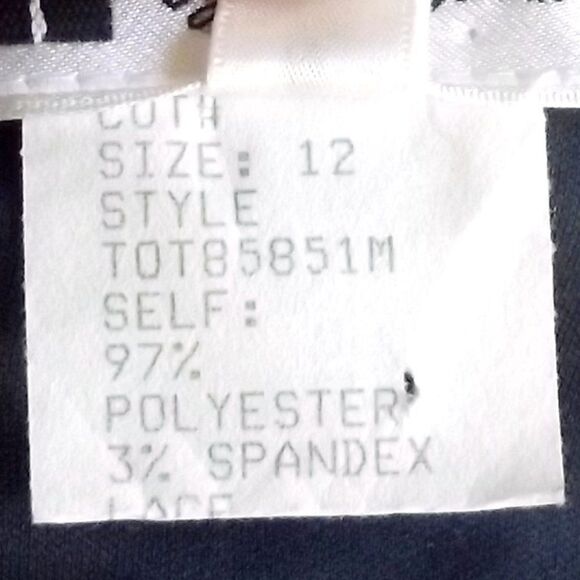 TADASHI Dress, 12, Blue/Tan lace, Bandage Skirt, Scoop neck, Cap sleeves - Picture 14 of 14